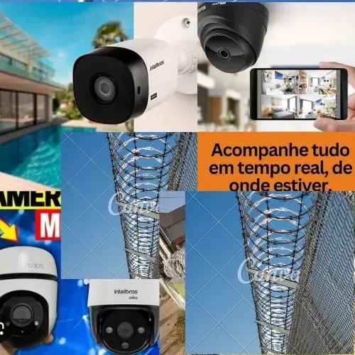 Cerca elétrica, câmera de segurança, CFTV, DVR, hd, câmera wi-fi 