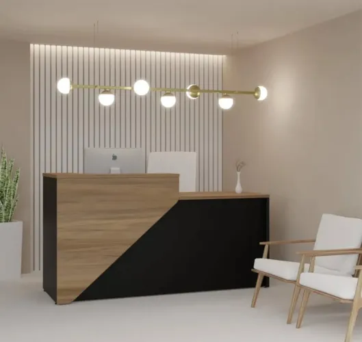 Balcão de Recepção Moderno - Design Elegante