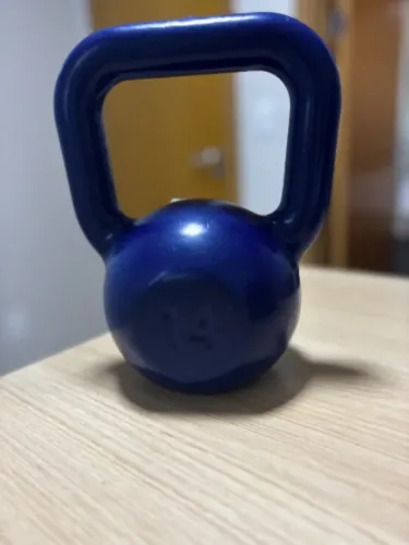 Kettlebell Emborrachado 14kg Academia Musculação Treino - SEMI NOVO