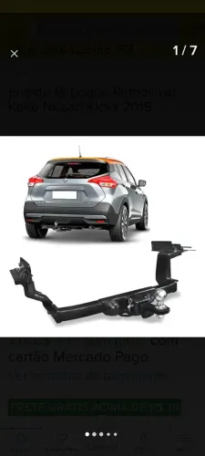 Engate Removivel Nissan Kekis  marca Keko