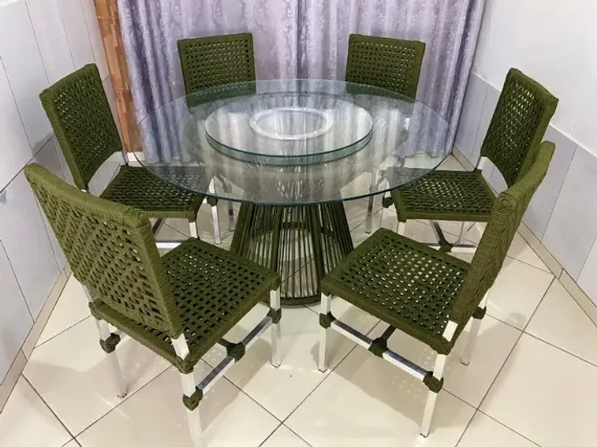 Mesa Viena em alumínio e fita Náutica!