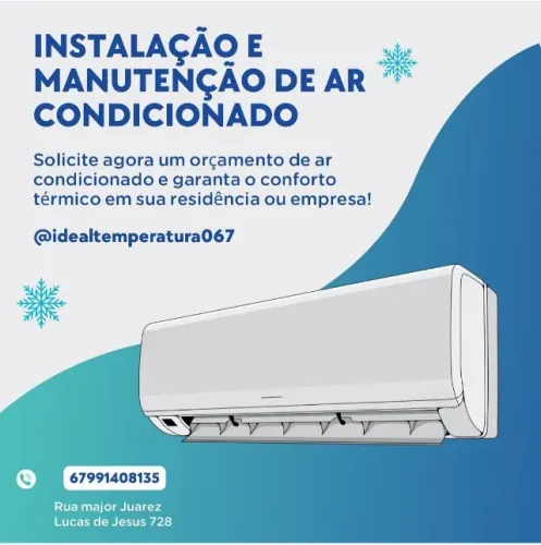 INSTALAÇAO E MANUTENÇAO AR CONDICIONADO