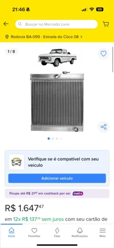 Radiador para Caminhonete
