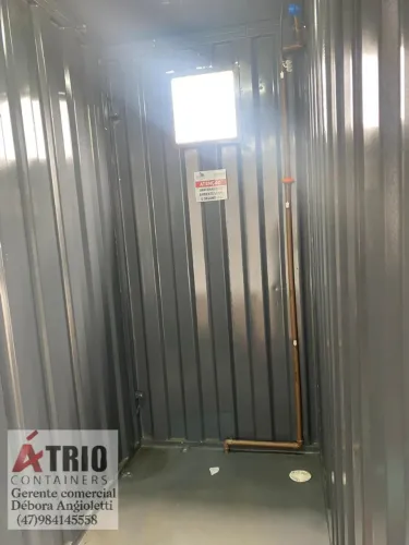 Container chuveiros desmontáveis 
