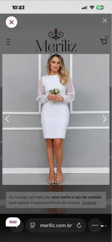 Vestido Midi Manga longa 