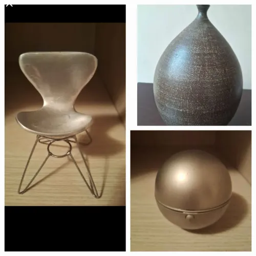 Decoração para sua casa: vaso, cadeira e esfera
