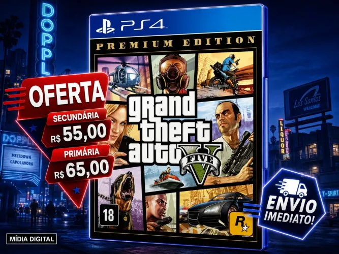 GRAND THEFT AUTO V - GTA V PS4 DIGITAL