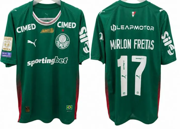 Camisa do Palmeiras de jogo Marlon Freitas 17