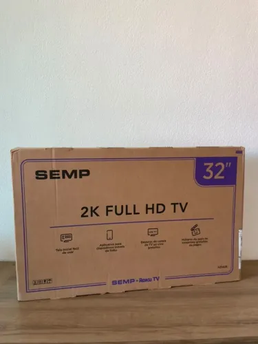 SMART TV SEMP 32 ROKU TV LACRADA | ENTREGA IMEDIATA.