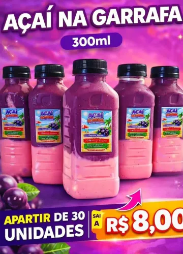 Açaí na garrafa pra Revenda