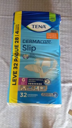 Lote 4 Pacotes Fralda Geriátrica Tena Dermacare G (128 Fraldas)