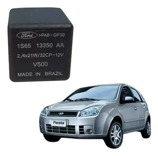 Relé Comando Seta Ford Fiesta 1.0 2008 Sedan Preto