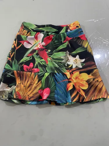 Desapego:saia com estampa, TAM:M ,marca: Linda