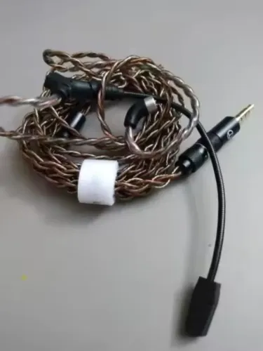 Cabo de fone intra auricular com microfone