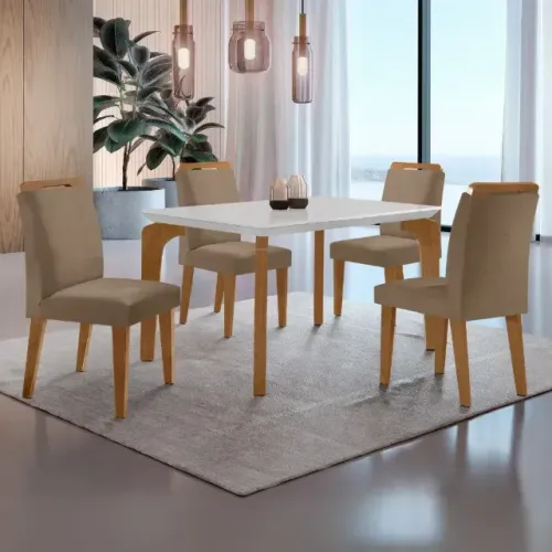MESA DE JANTAR 4 CADEIRAS