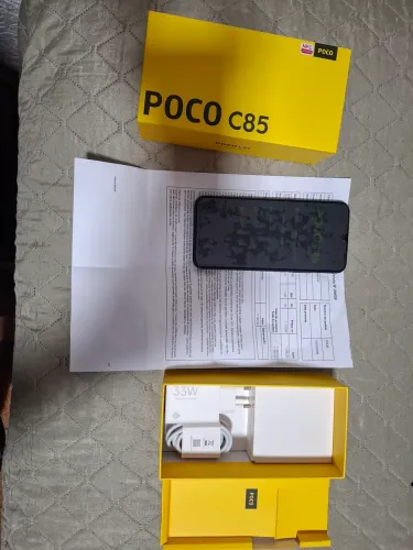 POCO C85 8GB 256GB, NFC, NOVO SEM USO, COM NOTA FISCAL, ACOMPANHA PELÍCULA E CAPINHA.