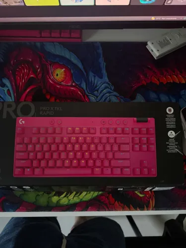 Teclado g pro x tkl rapid magnético da logitech 