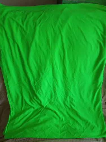 Tecido Verde Chroma Key - 1,80x1,44 dobrado para Gravação de Vídeos