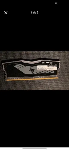 Memória RAM 8GB 3600Mhz DDR4 T Force Delta R Team Group RGB