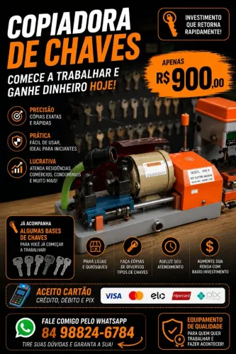 COPIADORA DE CHAVES SEMI NOVA
