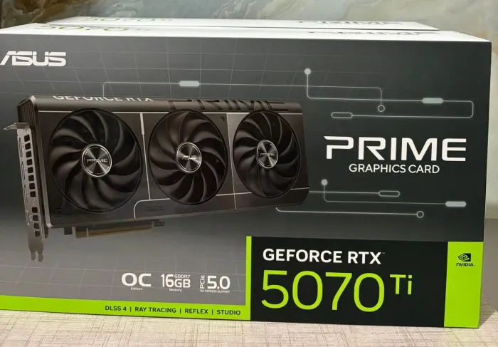 Placa de vídeo ASUS Prime NVidia Reforce Rtx 5070 Ti 16Gb