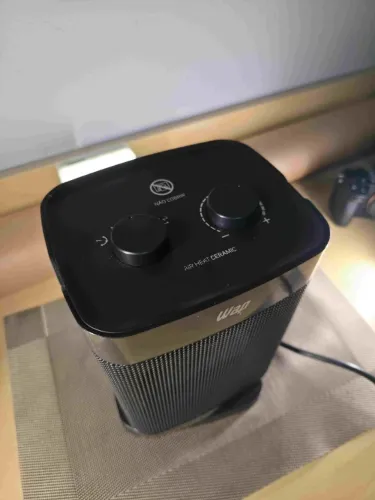 Aquecedor portátil Wap Air Heat Ceramic elétrico 3 em 1 cor preto