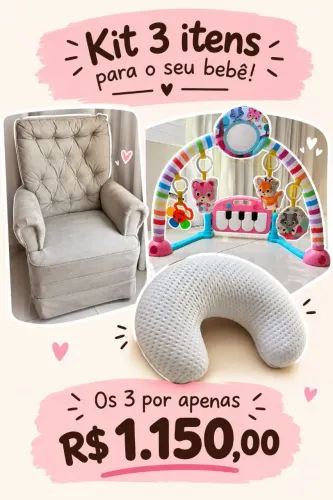 Kit 3 itens para bebe