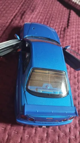 Miniatura 1/24 nissan skyline gtr r34 Azul