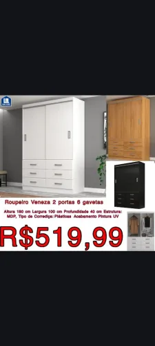 Roupeiro solteiro ( Entrego )