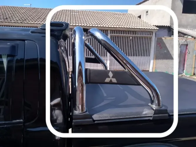 Santo Antônio Duplo Cromado para Mitsubishi L200 2004-2012