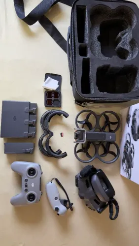 Drone Dji Avata 2 Combo FlyMore Googles 3 Completo SemiNovo <br>