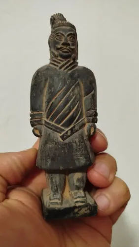 Antiguidade! Miniatura dos guerreiros de terracota de Xi'ian (China), anos 1960, vintage