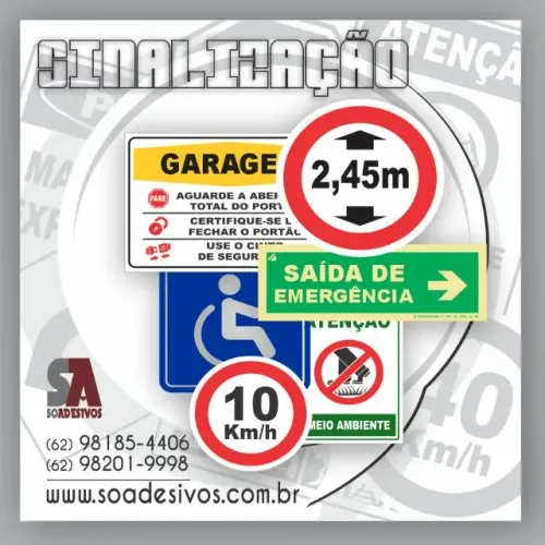 PLACAS DE SINALIZAÇÃO PARA CONDOMINIOS