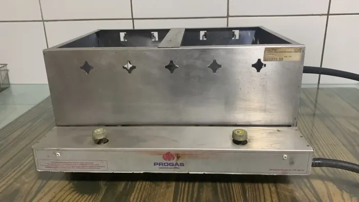 Fritadeira Industrial a Gás Progás Inox 2 Cestos - Excelente Estado