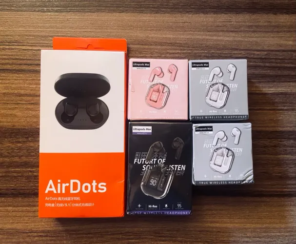 Lote c/ 5 Fones Bluetooth Novos na Caixa