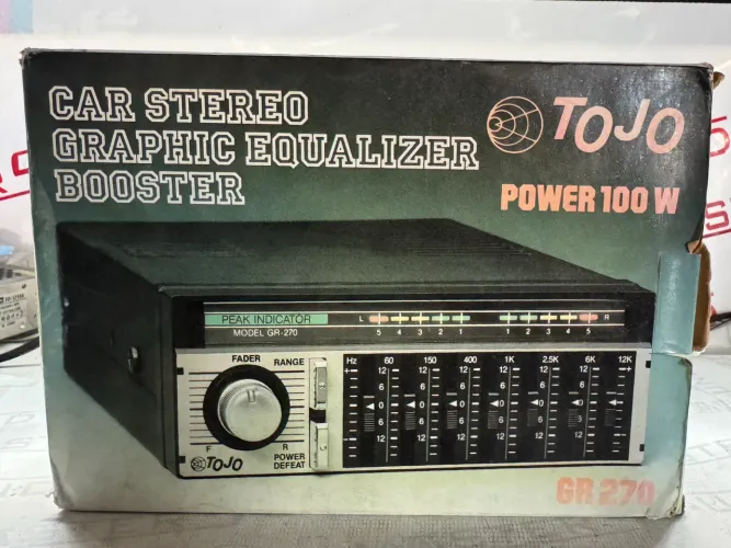 Equalizador e amplificador tojo gr 270 novo zero na embalagem raríssimo e na promoção