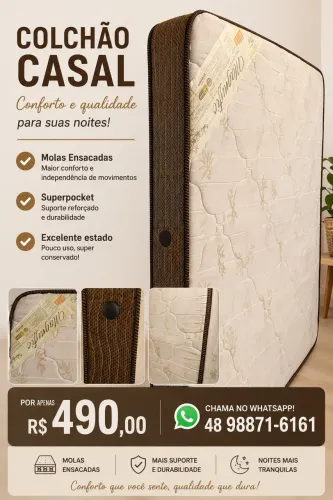 ? COLCHÃO CASAL SUPERPOCKET ? Conforto e qualidade para suas noites de sono! ?