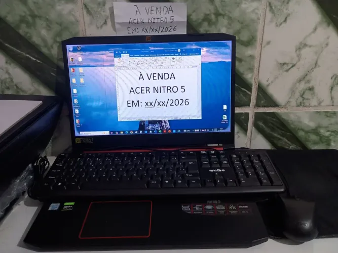 Notebook Acer Nitro 5, Fonte, Nota F.