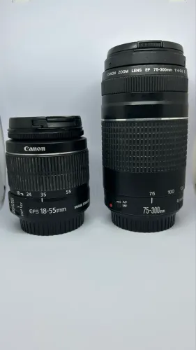 Kit de Lentes Canon - 18-55mm + 75-300mm