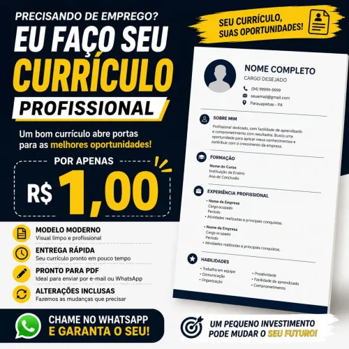 Currículo 1 real