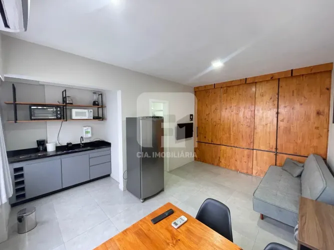 Studio mobiliado com vista mar no Centro
