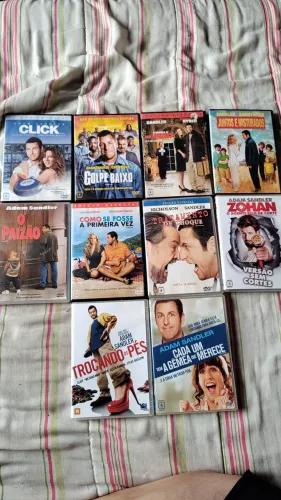 Lote 10 DVDs Adam Sandler - Coleção Completa / Edições Especiais".