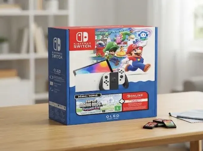 Nintendo switch Oled + Mário NOVO
