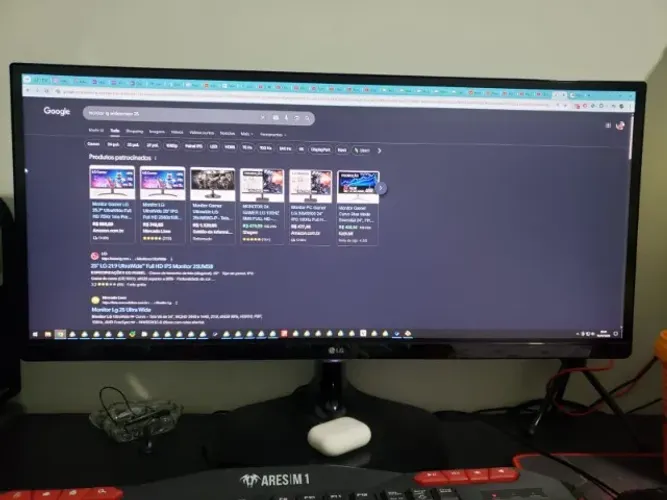TROCA / VENDA Monitor Gamer Ultrawide LG 25UM58G-P - Tela 25" - IPS - 75Hz 
