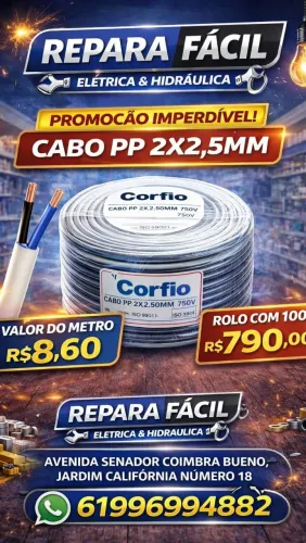 Cabo PP 2x2.5mm Corfio