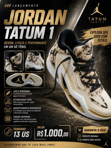 Tênis Jordan Tatum 1 novo Numero 45 sem uso top