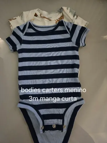 2 bodies carters 3m menino manga curta