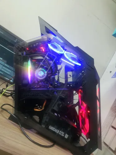 Pc Gamer Completo: Ryzen 5 5600 Gt + Rx 590 8Gb + 16Gb Ram + Ssd 512gb + Fonte Modular