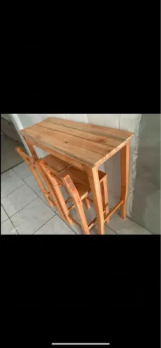 Mesa alta dois banco nova 