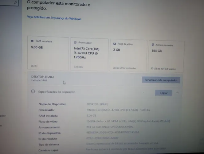Notebook Dell Latitude 3440